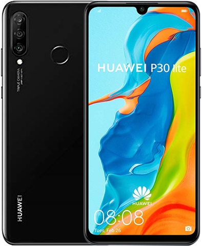 Huawei P30 Lite Dual Sim 4GB+128GB Midnight Black, Unlocked B